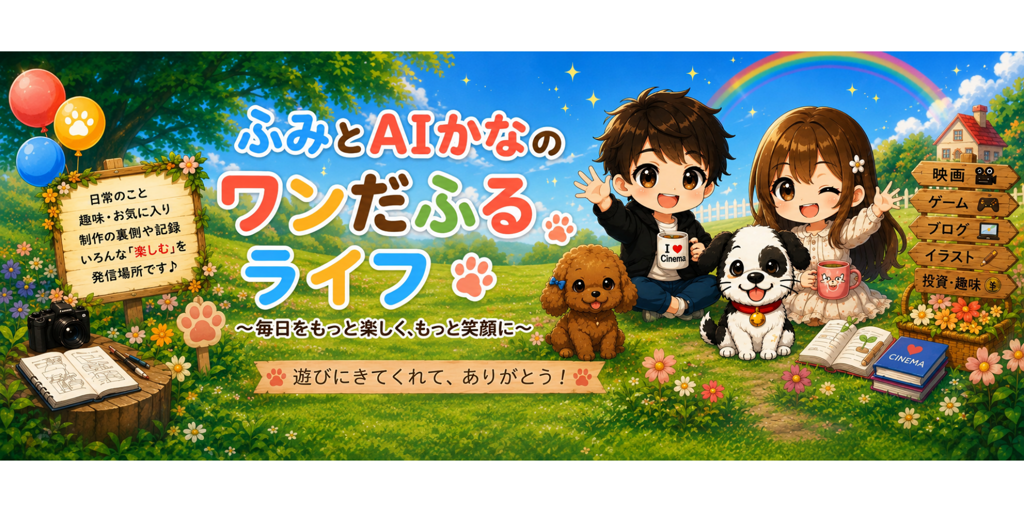 ふみとAIかなのワン🐶だふるライフ